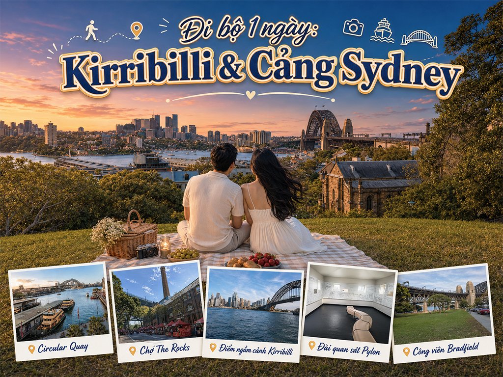 Đi bộ 1 ngày: Kirribilli & Cảng Sydney